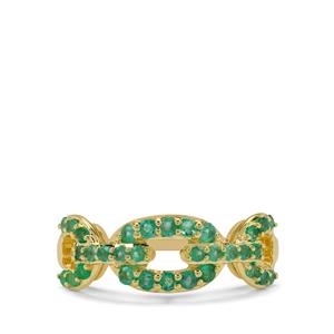 0.50ct Zambian Emerald 9K Gold Ring 