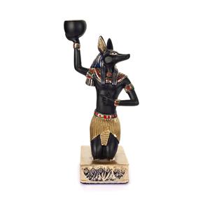 Anubis Taper Candle Holder in Resin