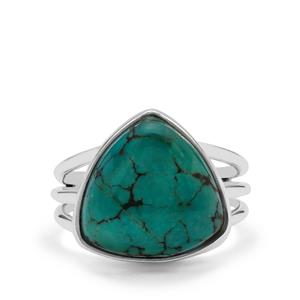 7ct Lhasa Turquoise Sterling Silver Aryonna Ring 