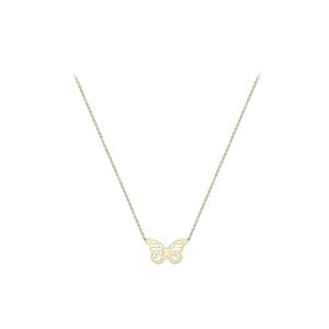 9k Gold Butterfly Necklace 46cm/18' 