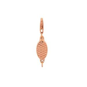 Mermaid Scale Magnetic Clasp with Lobster Lock in Rose Gold Plated Sterling Silver