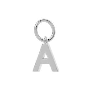Molte A Letter Charm in Sterling Silver