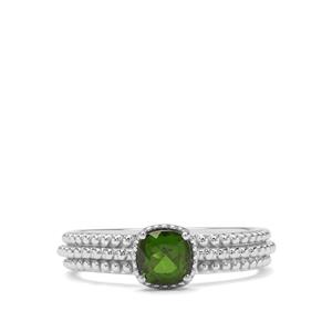 0.64ct Chrome Diopside Sterling Silver Ring