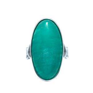 18.16cts Peruvian Amazonite Sterling Silver Ring 