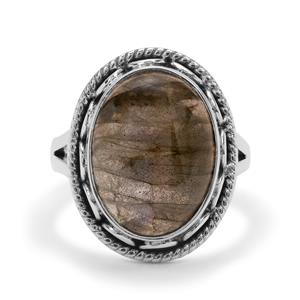 10ct Labradorite Sterling Silver Aryonna Ring