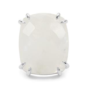 25.05ct Rainbow Moonstone Sterling Silver Ring