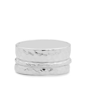Set of 3 Stacker Ring in Sterling Silver