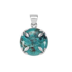Shattuckite Pendant in Sterling Silver 25cts