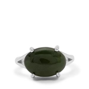 7ct Nephrite Jade Sterling Silver Aryonna Ring