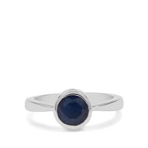 1.85ct Blue Sapphire Sterling Silver Ring (F)
