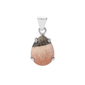 British Barite Pendant in Sterling Silver 18cts