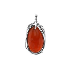 American Fire Opal Pendant in Sterling Silver 16.05cts