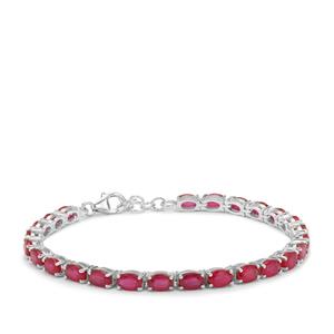 18.09ct Malagasy Ruby Sterling Silver Bracelet