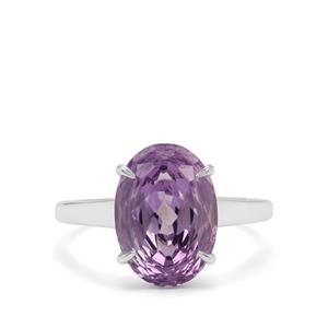 5.50ct The Lazare Cut Rose De France Amethyst Sterling Silver Ring