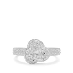 0.15ct White Topaz Sterling Silver Ring