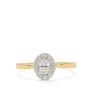 1/2ct Diamond 18K Gold Lorique Ring   