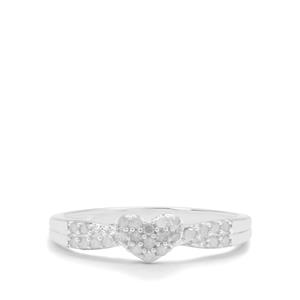 1/5ct Diamond Sterling Silver Ring 