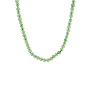 408.20cts Green Fluorite Necklace 