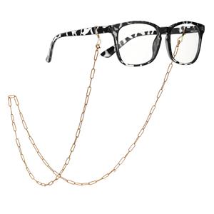 30" Gold Tone Sterling Silver Glasses Chain 7.91g