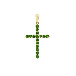 1.65cts Chrome Diopside 9K Gold Pendant 