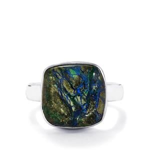 Cyber Web Chrysocolla Ring in Sterling Silver 8.32cts