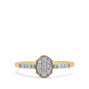 1/4ct Canadian Diamonds 9K Two Tone Tomas Rae Ring