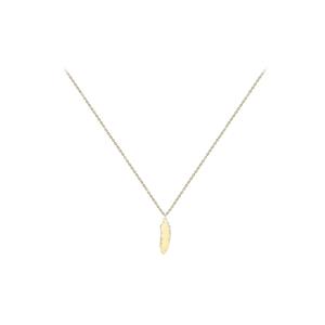 9k Gold Feather Necklace 46cm/18'