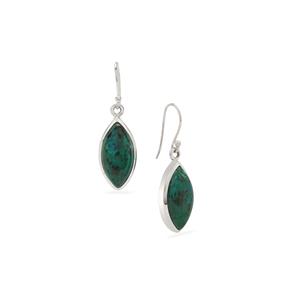 17cts Chrysocolla Sterling Silver Aryonna Earrings 