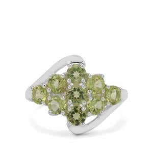 2.58ct Red Dragon Peridot Sterling Silver Ring