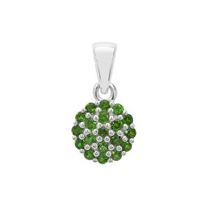 0.50ct Chrome Diopside Sterling Silver Pendant