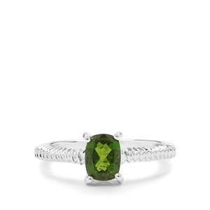 0.78ct Chrome Diopside Sterling Silver Ring