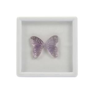 Gem Art - 14.68ct Natural Brazilian Pink Amethyst Butterfly Carvings (N)