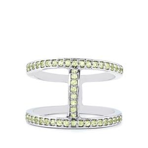 0.45ct Peridot Sterling Silver Ring