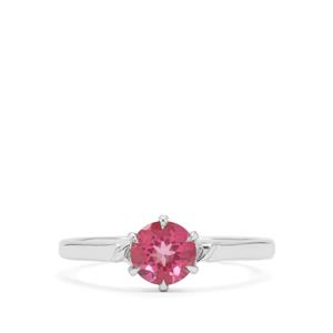1ct Mystic Pink Topaz Sterling Silver Ring 