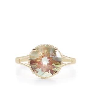 3.30ct Green Andesine 9K Gold Ring