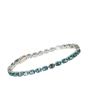 16.40cts London Blue Topaz Sterling Silver Bracelet