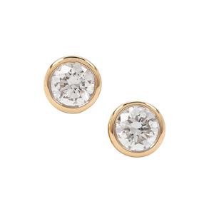 1/3ct Diamond 18K Gold Earrings