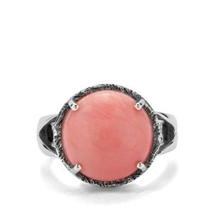 5.47ct Pink Lady  Opal Sterling Silver Ring