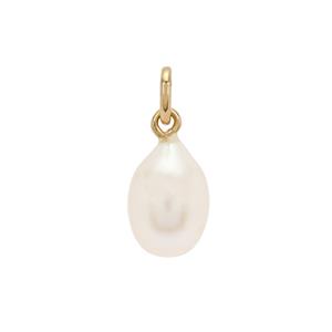 Molte Baroque Pearl Charm in Gold Plated Sterling Silver 