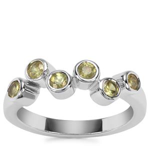 Ambanja Demantoid Garnet Ring in Sterling Silver 0.80ct