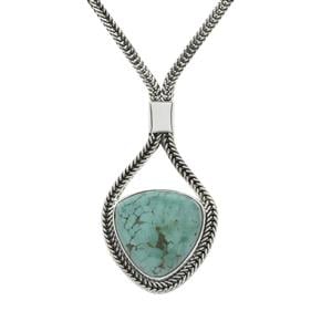 Lhasa Turquoise Necklace in Sterling Silver 10cts