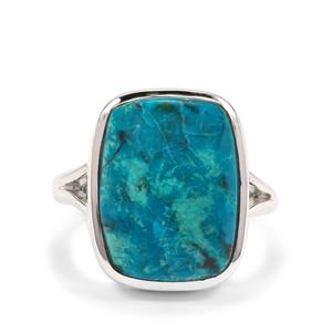 10cts Chrysocolla Sterling Silver Aryonna Ring 
