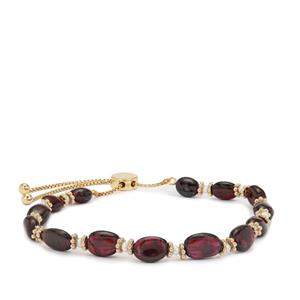 Rajasthan Garnet & Kaori Cultured Pearl Midas Slider Bracelet 