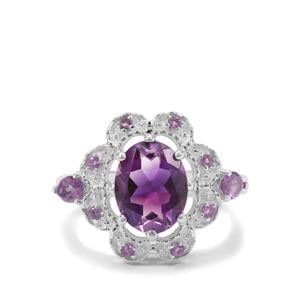 2.74ct Moroccan Amethyst Sterling Silver Ring