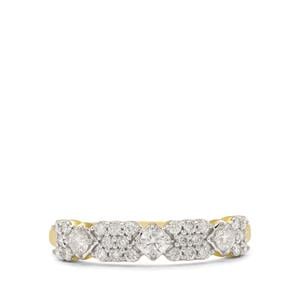 1/2ct Argyle Diamond 9K Gold Tomas Rae Ring 