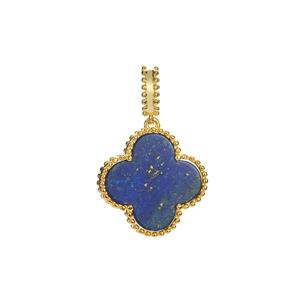 Sar-i-Sang Lapis Lazuli Pendant in Gold Tone Sterling Silver 4.50cts