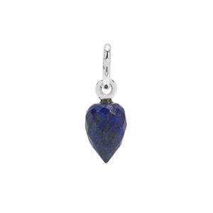 Molte Lapis Lazuli Charm in Sterling Silver