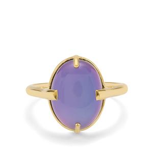 5.60ct Purple Moonstone 9K Gold Ring 