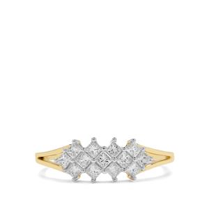 1/2ct Diamond 9K Gold Tomas Rae Ring
