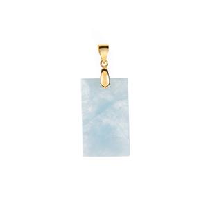 Aquamarine Pendant in Gold Tone Sterling Silver 19.90cts